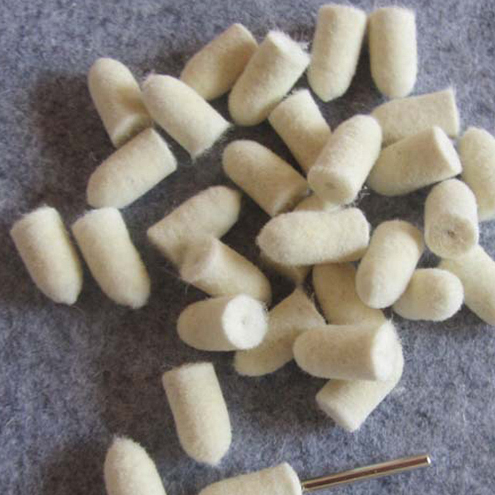 Heavy Equipment Parts - 129Pcs Wool Buffing Wheel Kit Heavy