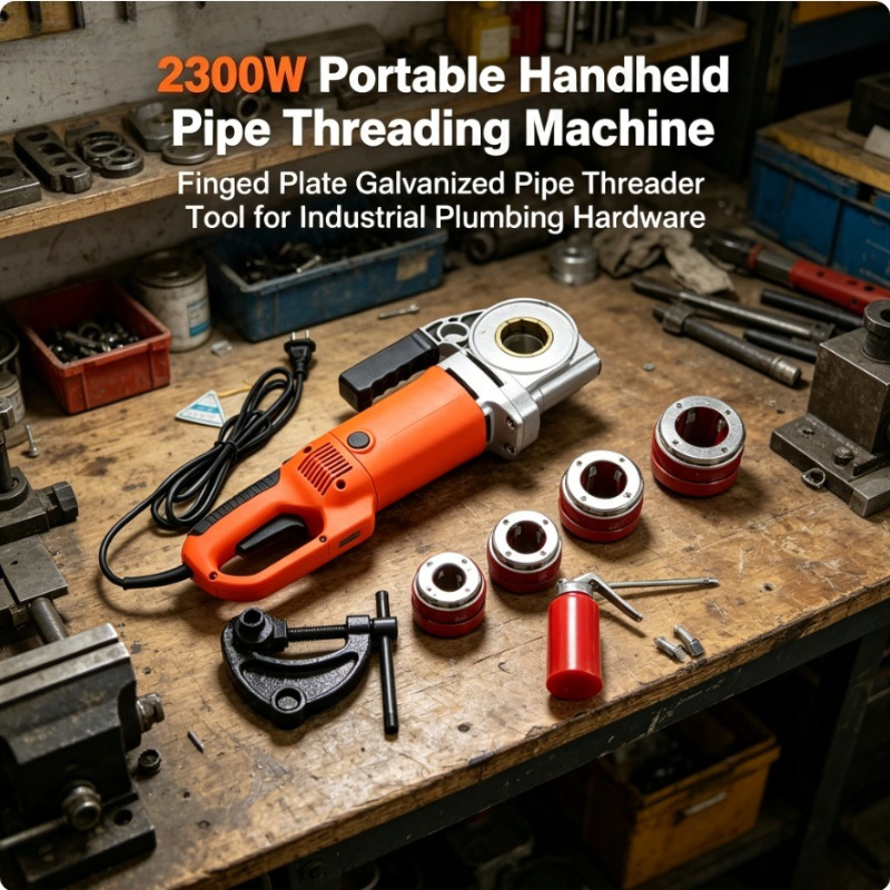 Pipe Threading Machine - 2300W Portable Handheld Pipe Threading Machine