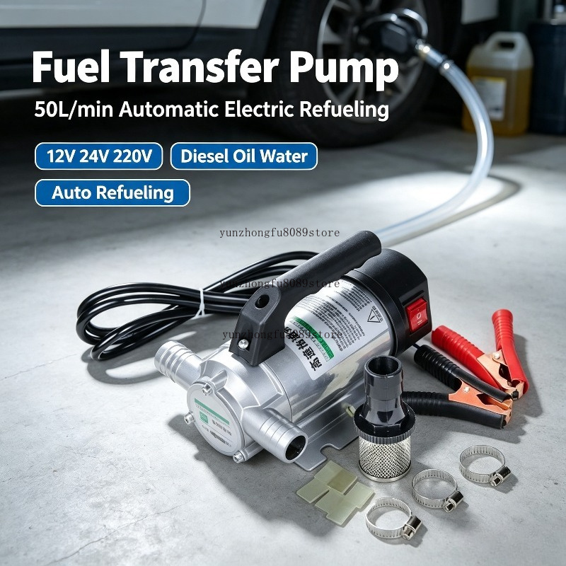 Diesel Water Pump - 50L/min 12V 24V 220V Electric Automatic