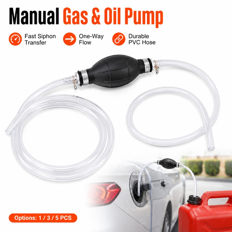 1/3/5PCS 2M Hand Siphon Pump M - огляд і ціна Diesel Water Pump